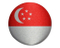 新加坡國旗58mm布胸章