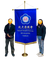 B2503 绒布100x150cm大锦旗-配金属旗桿座
